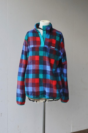 LANDS'END snap fleece pullover