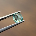 シーフォームトルマリン クッションカット 5.8x5.2mm, 0.79ct, アフガニスタン産