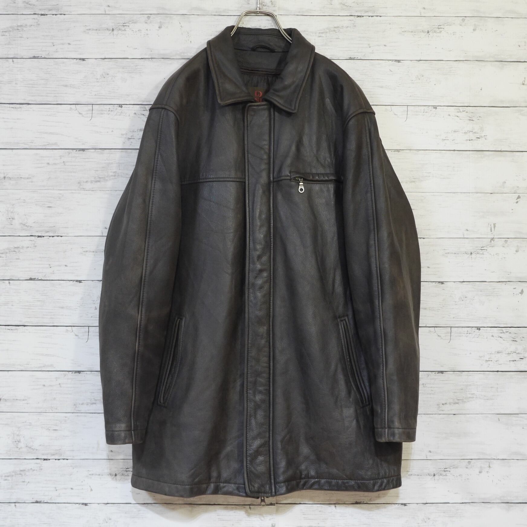 野村訓市着用 オールドギャップ レザーカーコート ブラック 1320 | Pay ID