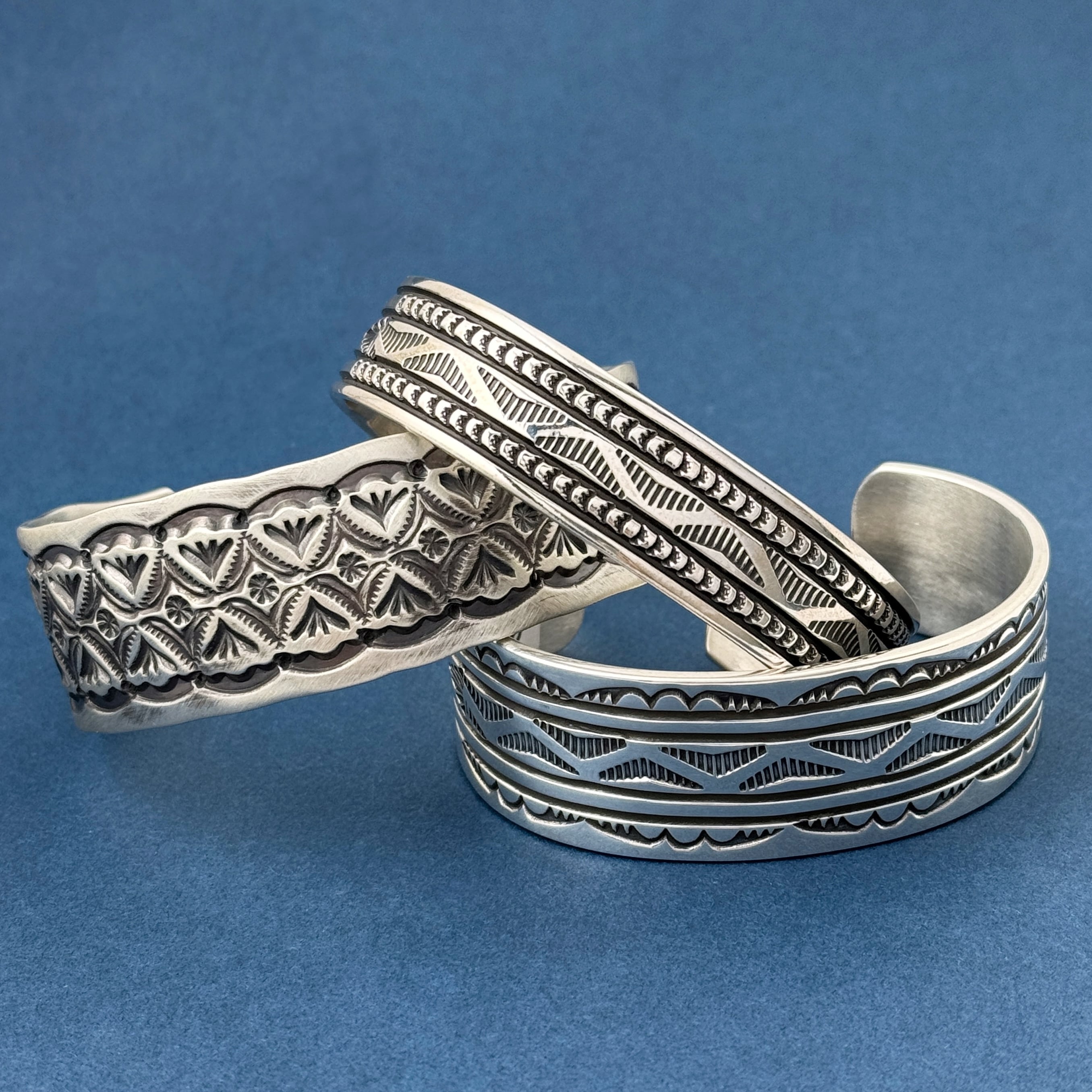 Indian Jewelry 》スタンプワーク バングル Bruece Morgan作 | 【公式