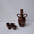 カラフルドットの花瓶とミニカップ