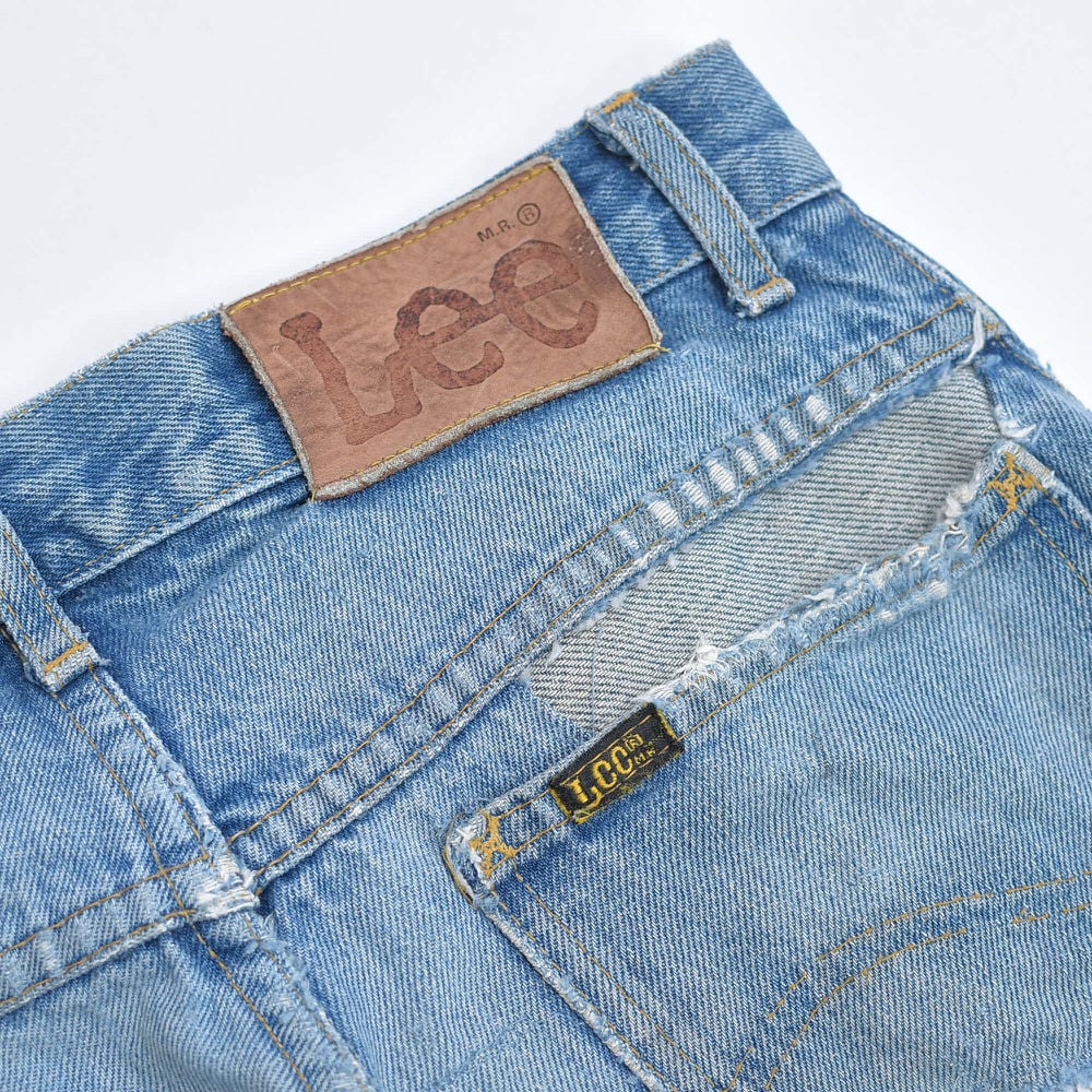 80～90s アメリカ製 Lee200 リー ツギハギリペア デザイン デニム