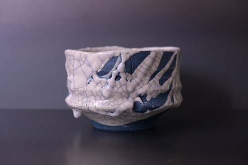沼野秀章　japan wrap 茶盌（青）