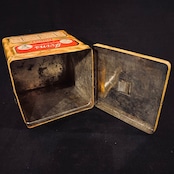 1920s アイヴィンズ ソルティン クラッカー ヴィンテージ ティン缶 IVINS “SALTINES” Cracker Tin T-684