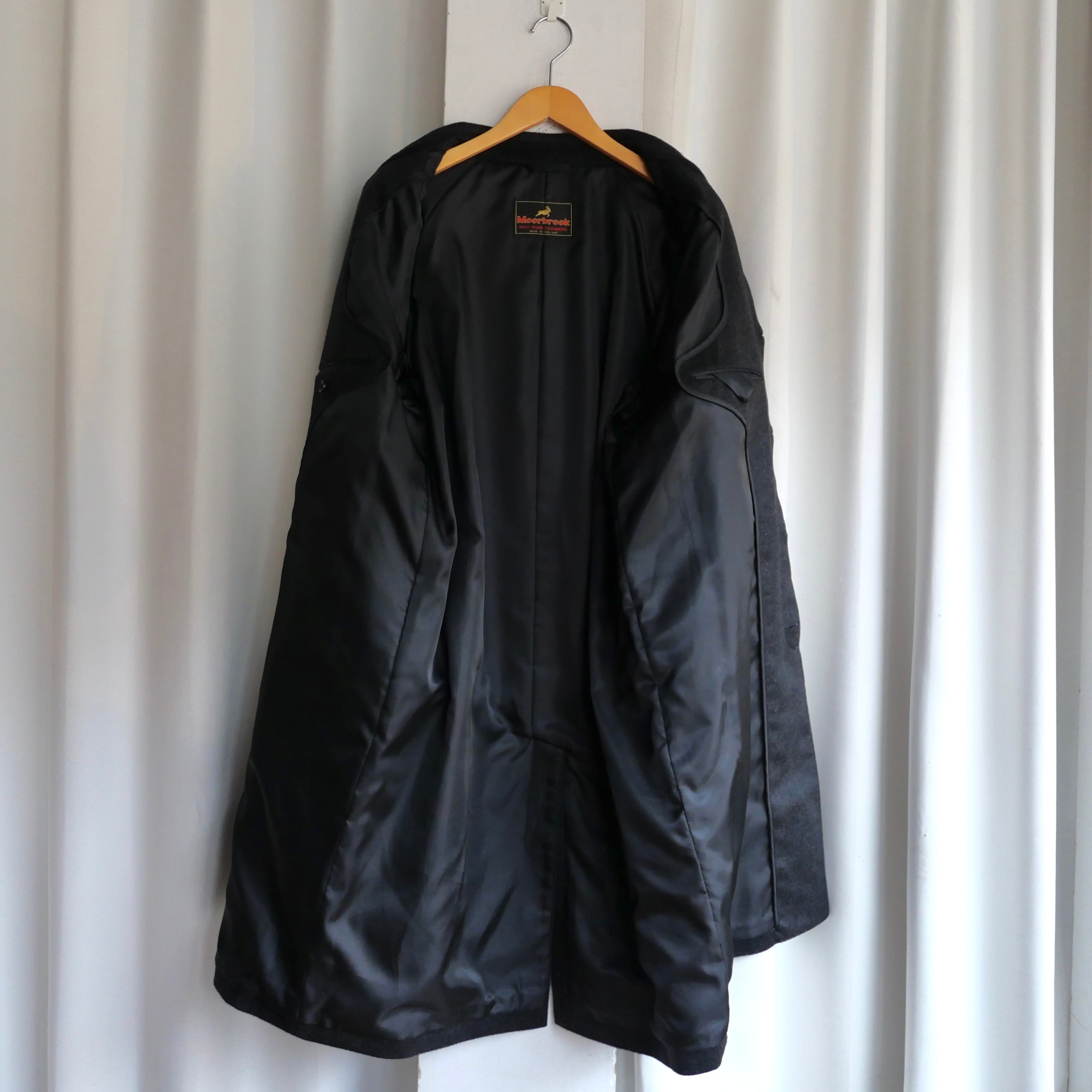 英国製 Moorbrook チェスター ロングコード ヘリンボーン カシミヤ