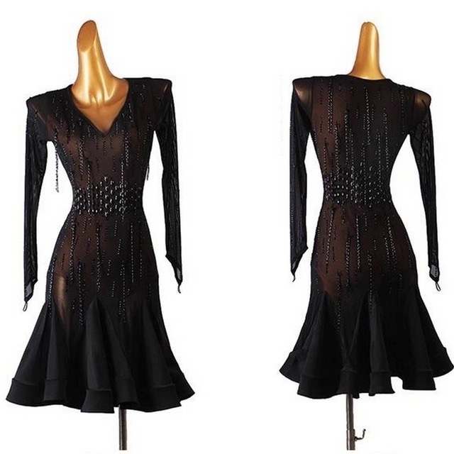 シアーラインデザイン ラテンドレスds00682