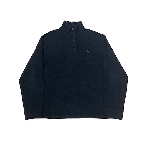 Polo Ralph Lauren - Half Zip Rib Sweat Tops (size-L) ¥9000+tax