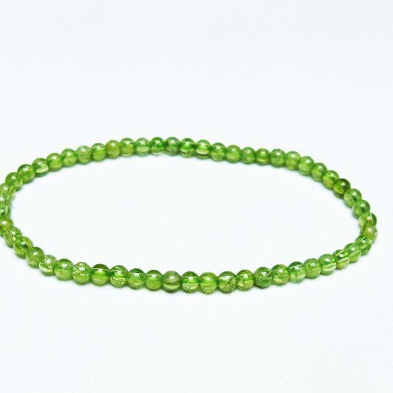 ペリドット ブレスレット 4mm 一点物 メール便可 [M便 1/10] 111-45091