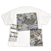 【tshirts197】Lsize KIMONO PRINT T-SHIRTS white