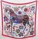 HERMES エルメス カレジェアン140 カシミヤ シルク カシシル スカーフ En Attendant Ulysse オデュッセウスを待ちながら 馬991