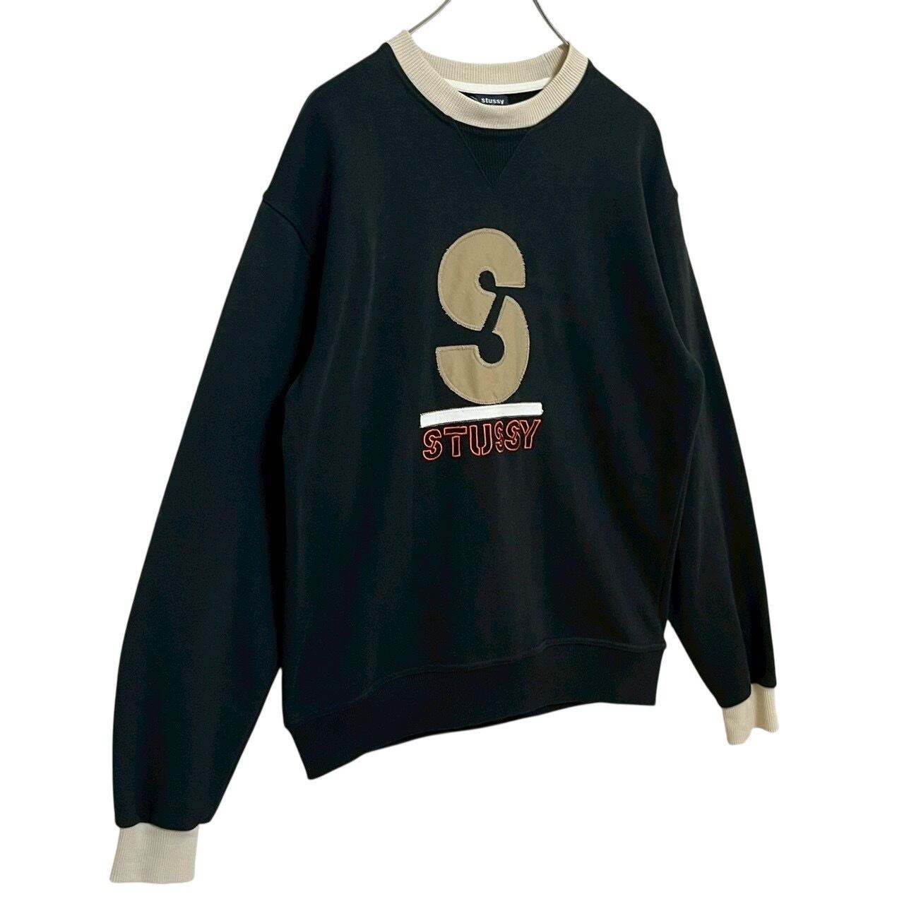 希少デザイン STUSSY ステューシー スウェット Sロゴ センター刺繍