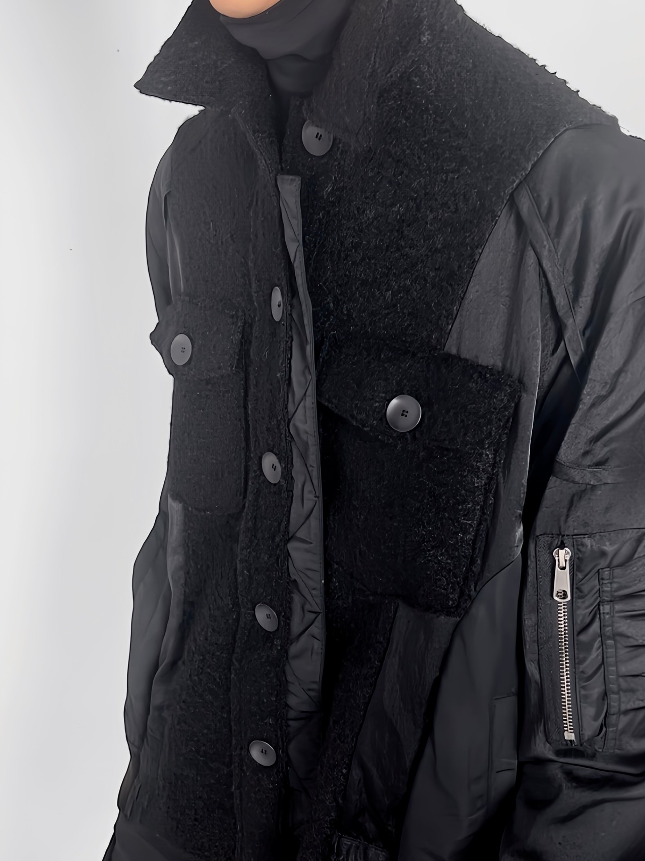 "再構築" Wool Touch Jacket×MA-1×Satin Blouson - 7