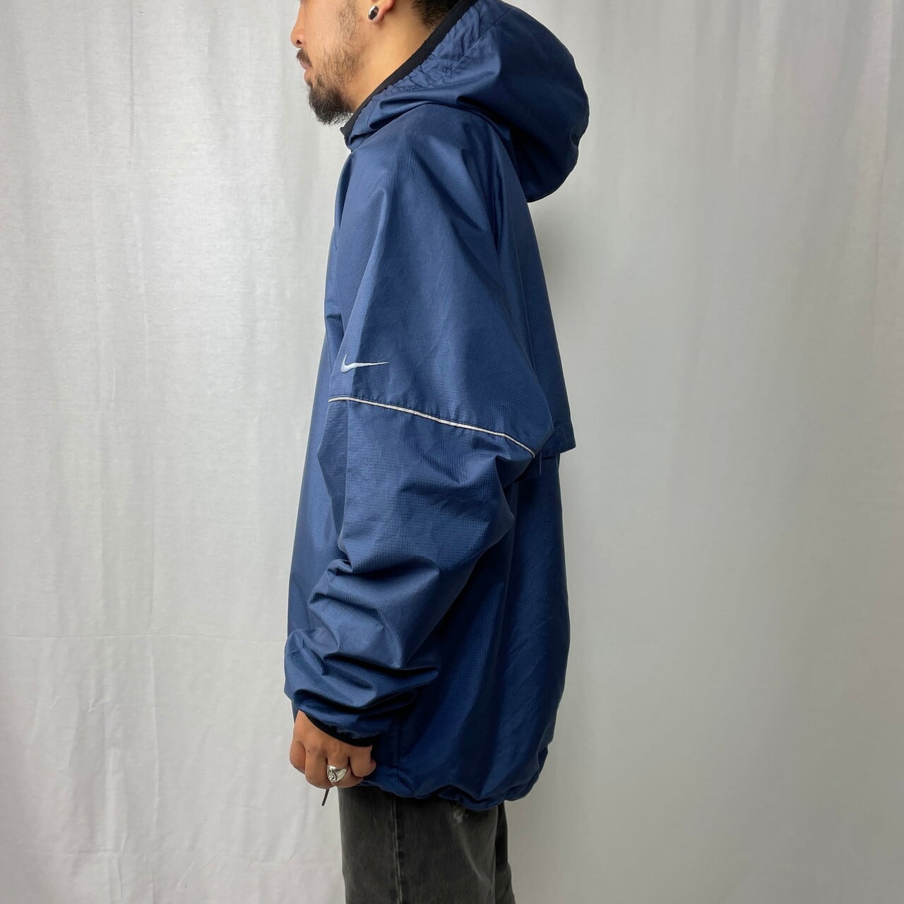 90〜00年代 NIKE ナイキ ハーフジップ アノラックパーカー メンズ2XL