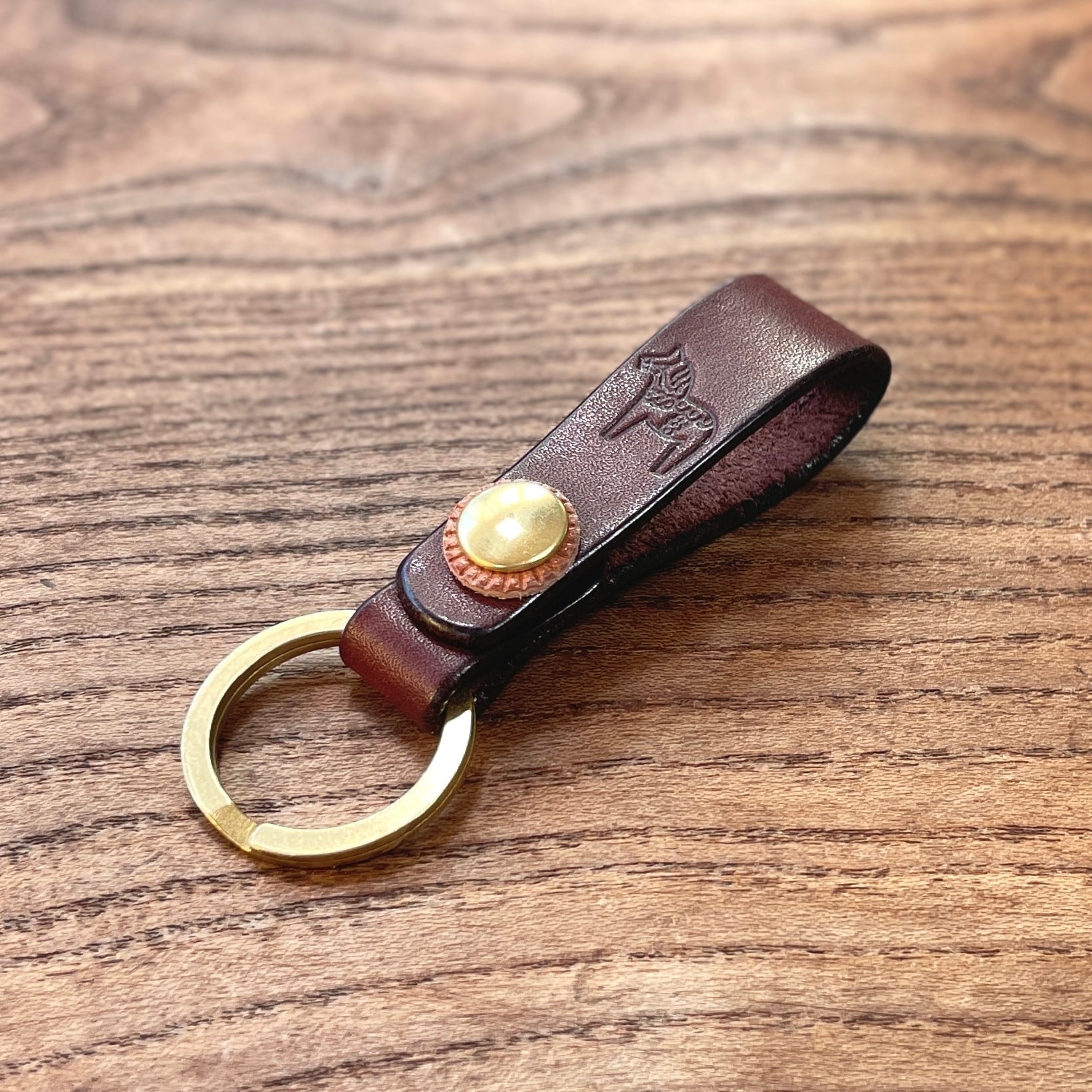 ベルトループ キーホルダー 刻印サービス付［全10色］Key Ring［10