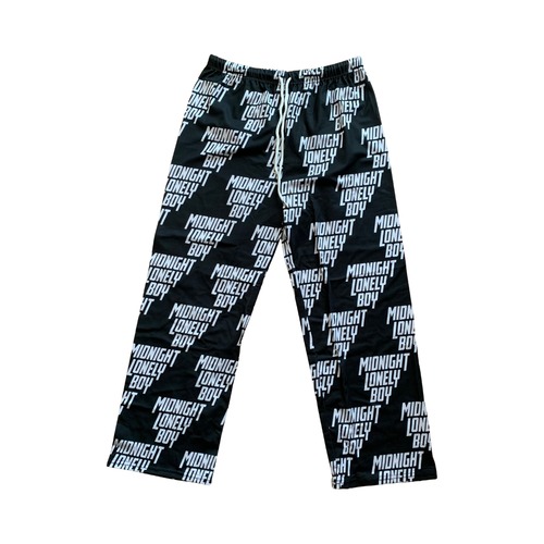 logo nylon room pants "BLACK"