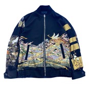 【bomber48】Msize 再構築リバーシブル着物ボンバー KIMONO reversible BOMBER JACKET