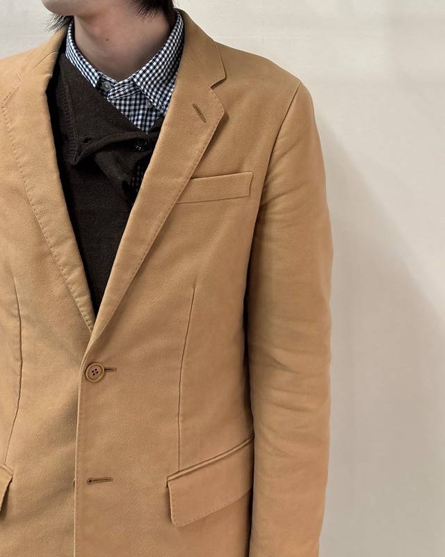 【HELMUT LANG】moleskin single tailored jacket