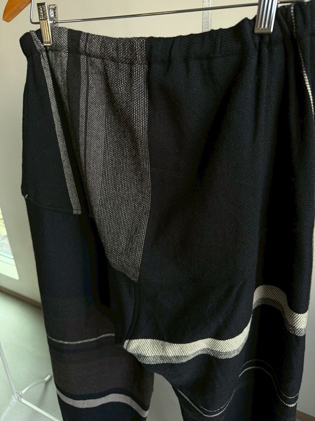 25) ニカパンツ ホソ ウールミックス BK/GY  玉木新雌 tamaki niime