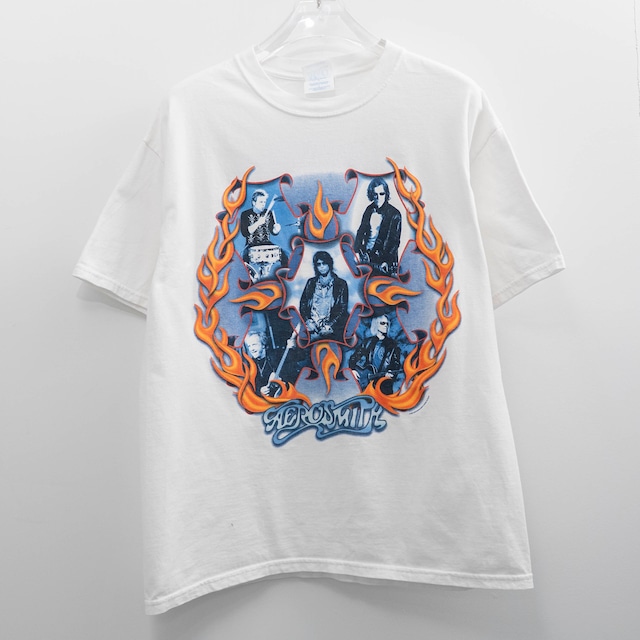 Aerosmith " Member Photo Tour 2003 White " M&O L 【A12-166】