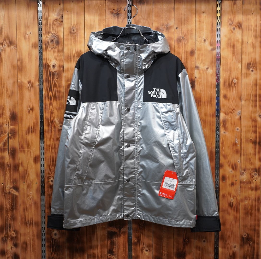 タグ付き 未使用 2018ss the north face supreme マウンテンパーカー M/METALLIC Silver MOUNTAIN JKT メタリックシルバー ノースフェイス
