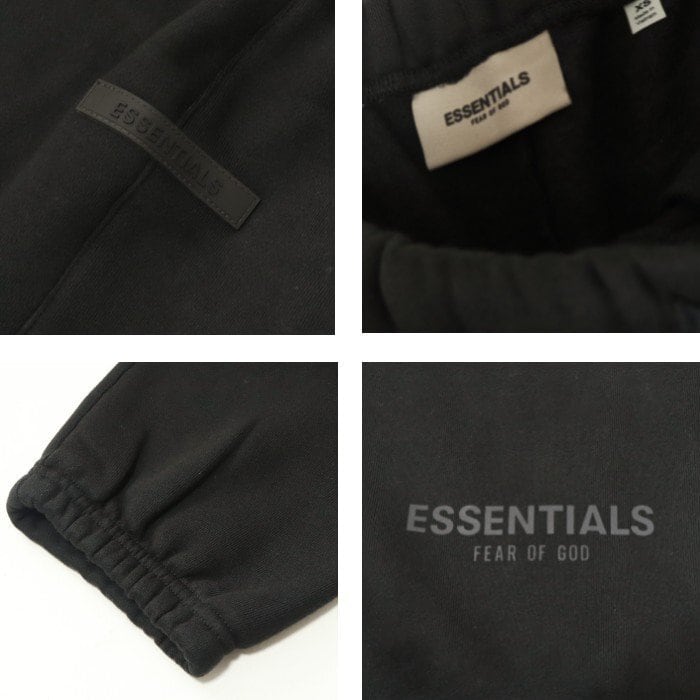 Fog Essentials スウェットパンツブラック　黒　裏起毛　反射フォント FOG ESSENTIALS スウェットパンツ ジャージ ESSENTIALS/エッセンシャル