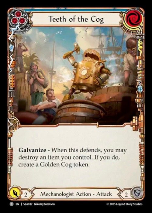 SEA032【EN】【Mechanologist】歯車軋り/Teeth of the Cog(Blue) 画像
