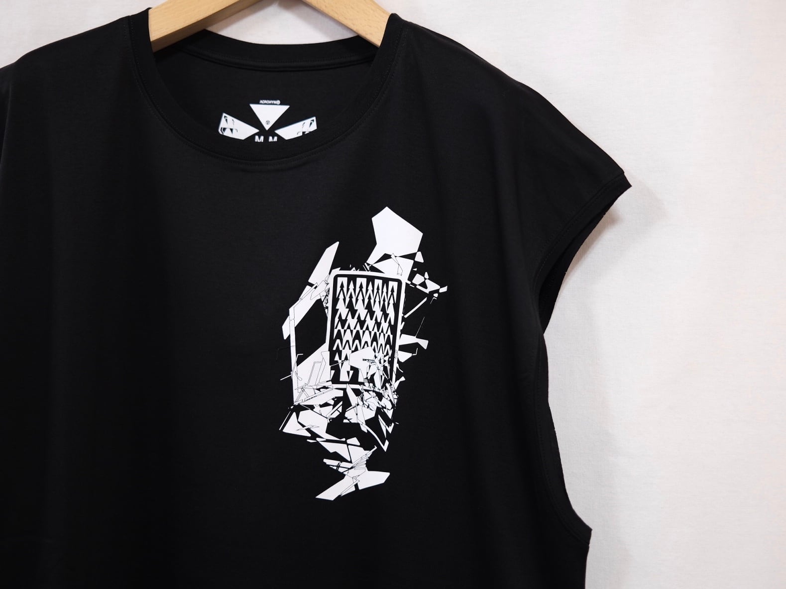 ACRONYM”S25-PR-B NEXT TO SKIN 100%COTTON MERCERIZED SLEEVELESS T