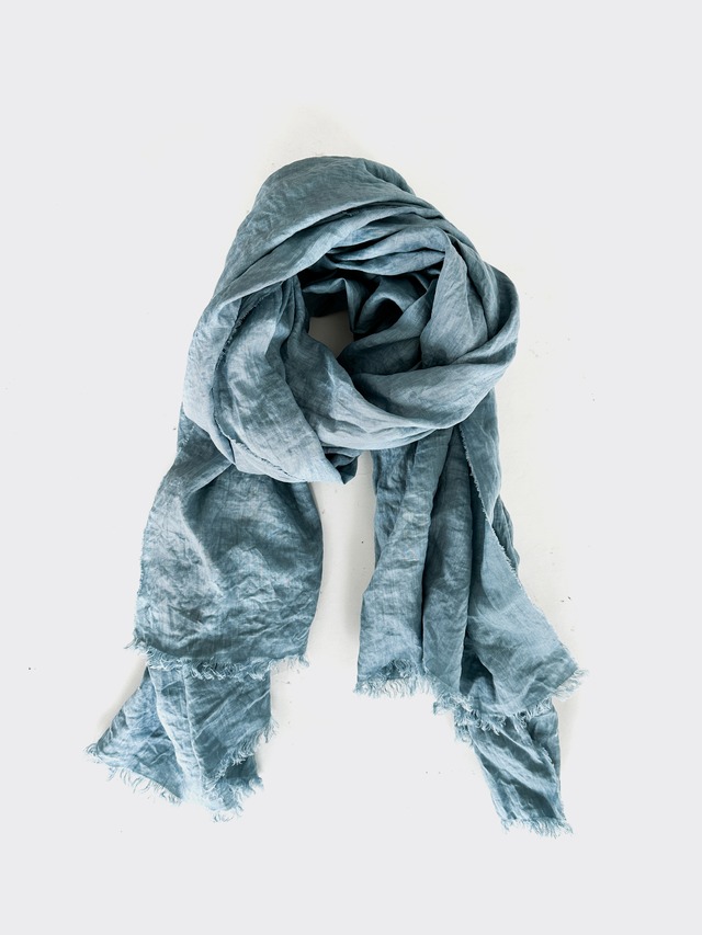 02081-2 60 linen stole / blue gray