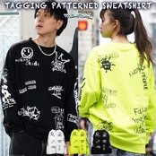 ◆タギング 総柄 トレーナー◆wi-319082