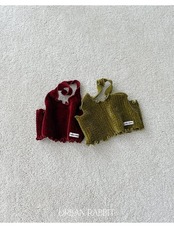 アーバンラビット / URBAN RABBIT / ベルベットホルタータンクトップ / 韓国子供服 / キッズ / 26winter〖取寄〗*XS~XL*