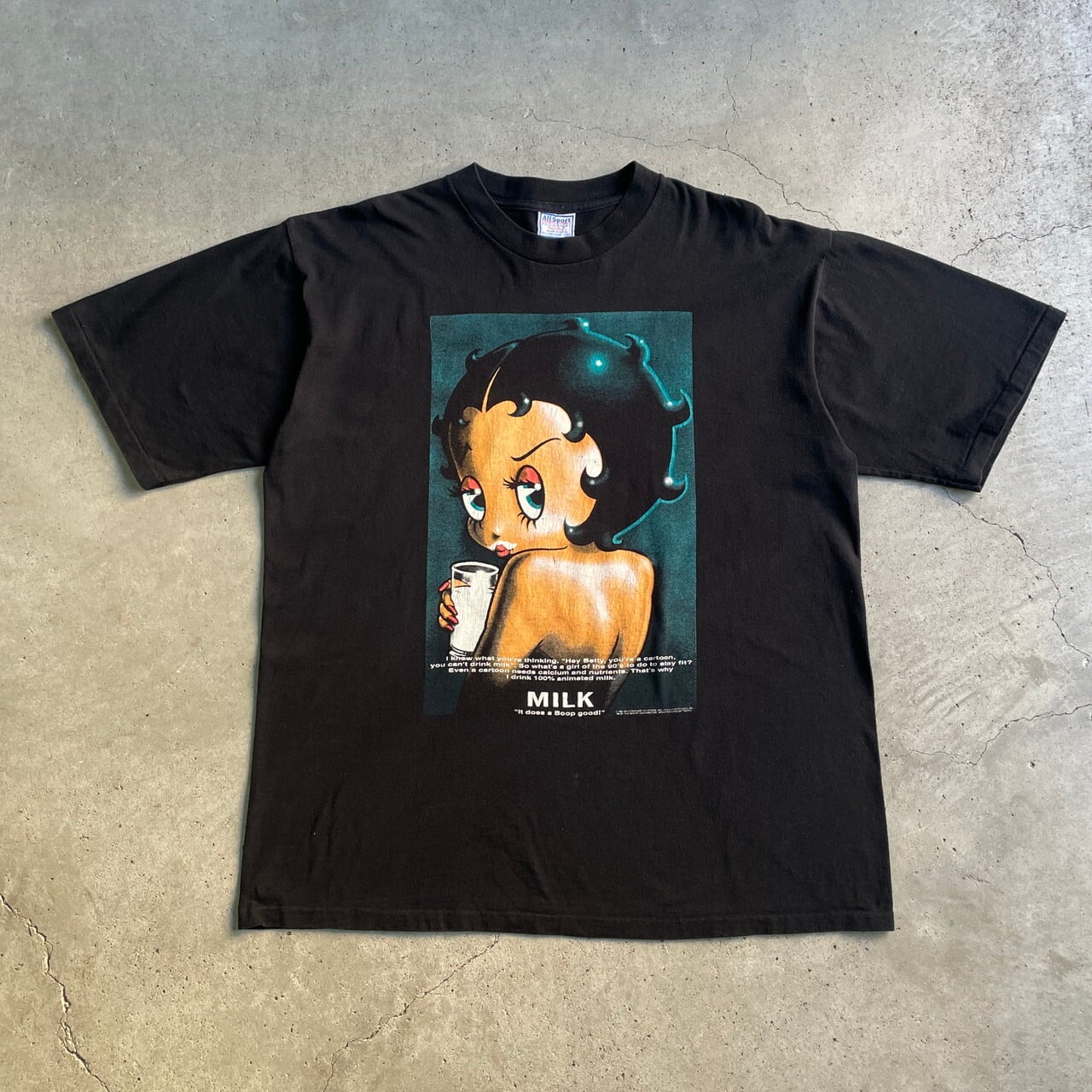 90年代 BETTY BOOP ベティーちゃん got milk? パロディ キャラクター 