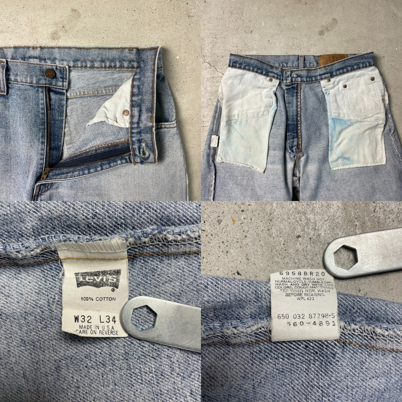 90年代 USA製 Levi's リーバイス 560 ワイド テーパード デニムパンツ