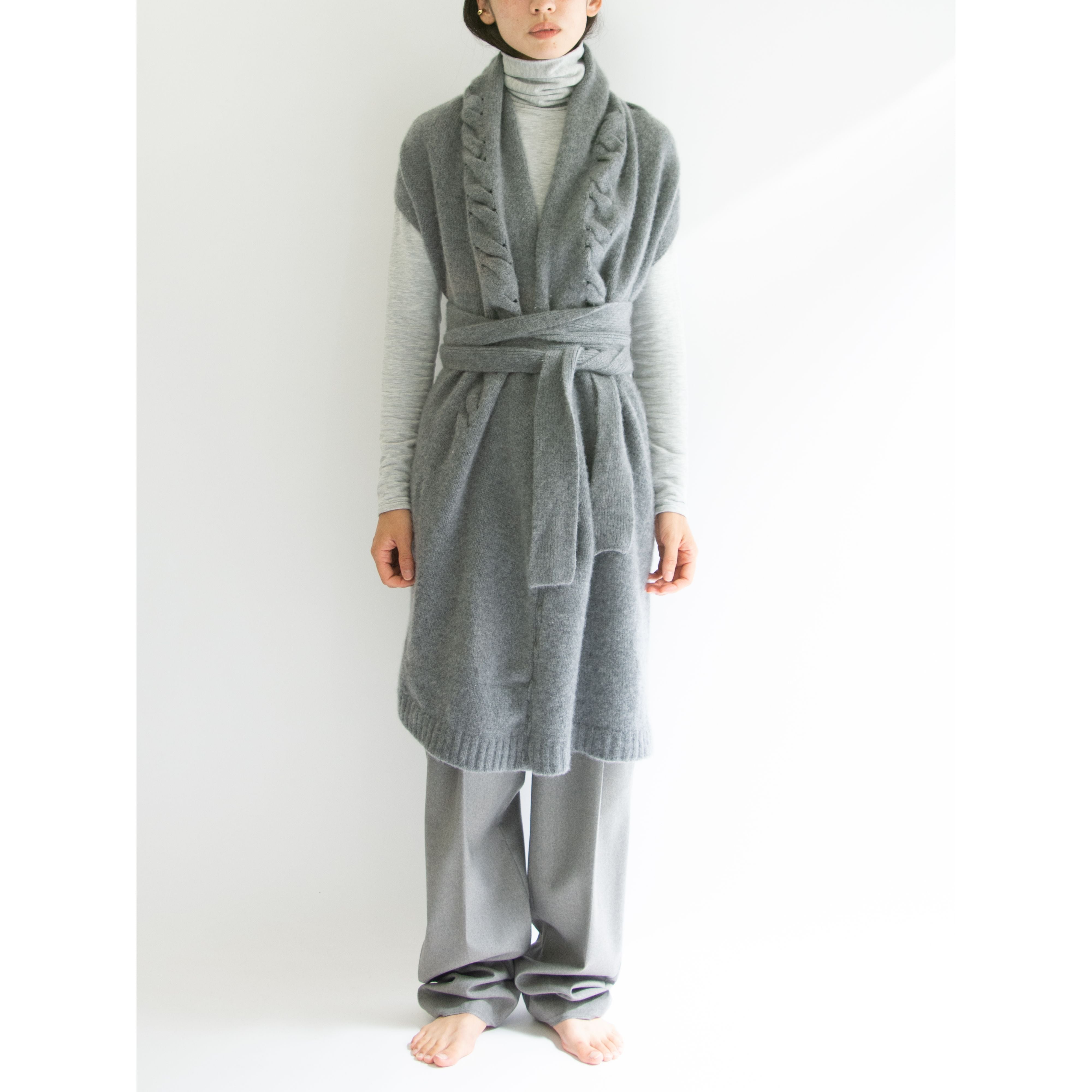 【Yves Saint Laurent】Made in Italy 09A/W Cashmere-Nylon-Polyurethane Knit Top（イヴ サンローラン イタリア製カシミヤナイロンポリウレタン ニットトップス セーター）
