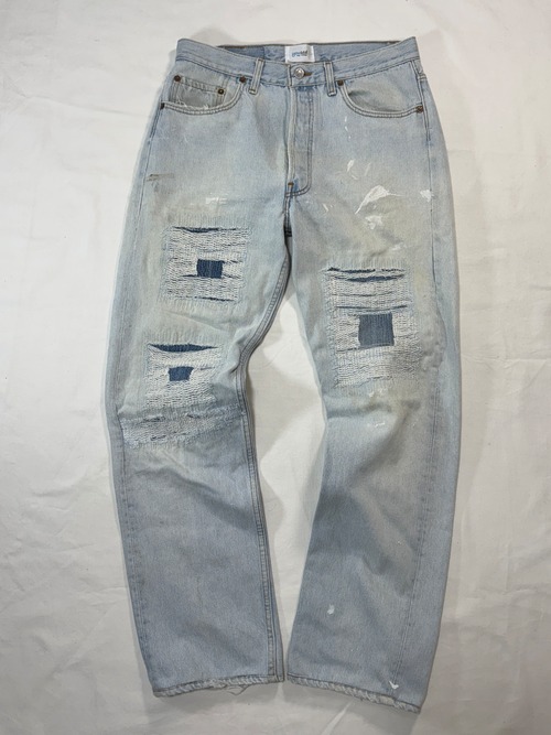 rrv02 W32 L31 Levi’s 501 USA製 90s Grunge Repair Denim