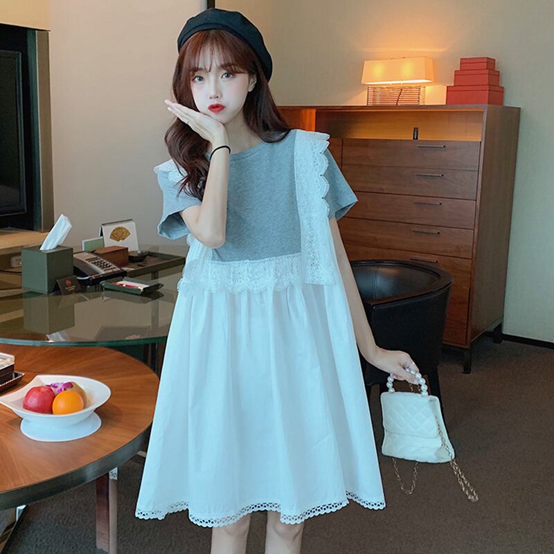 ルーズ薄手ドレス レディースサマースタイルレーススカート 夏物 萌量不足59077155538