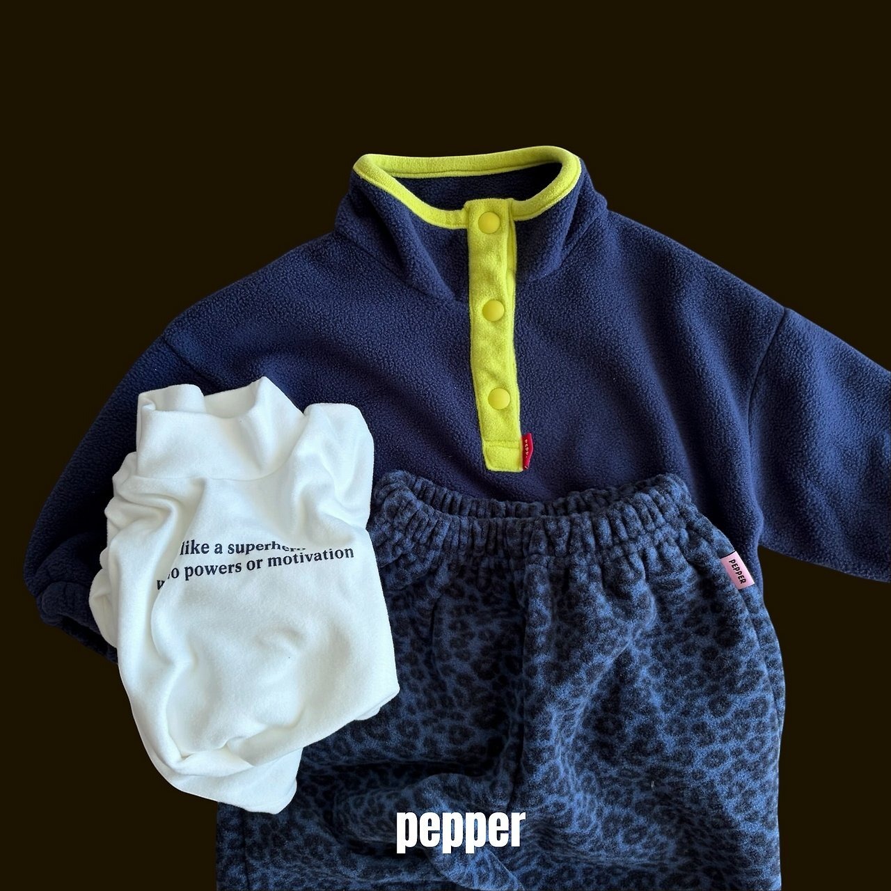 ペッパー / PEPPER / レオパードジョガーパンツ / 韓国子供服 / キッズ / 26winter〖取寄〗*XS~XL*