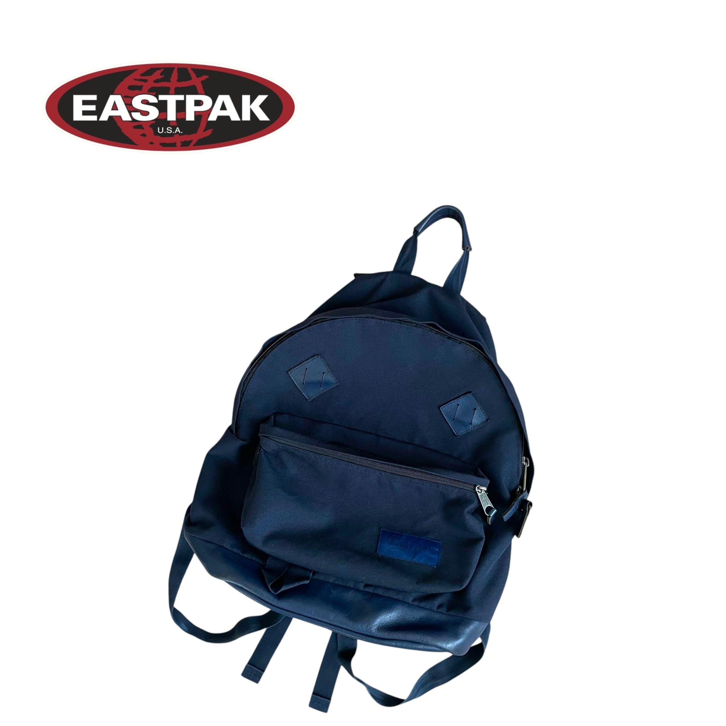 EASTPAK 青 リュック・バックパック （希少） レア初期ロゴEASTPAK 