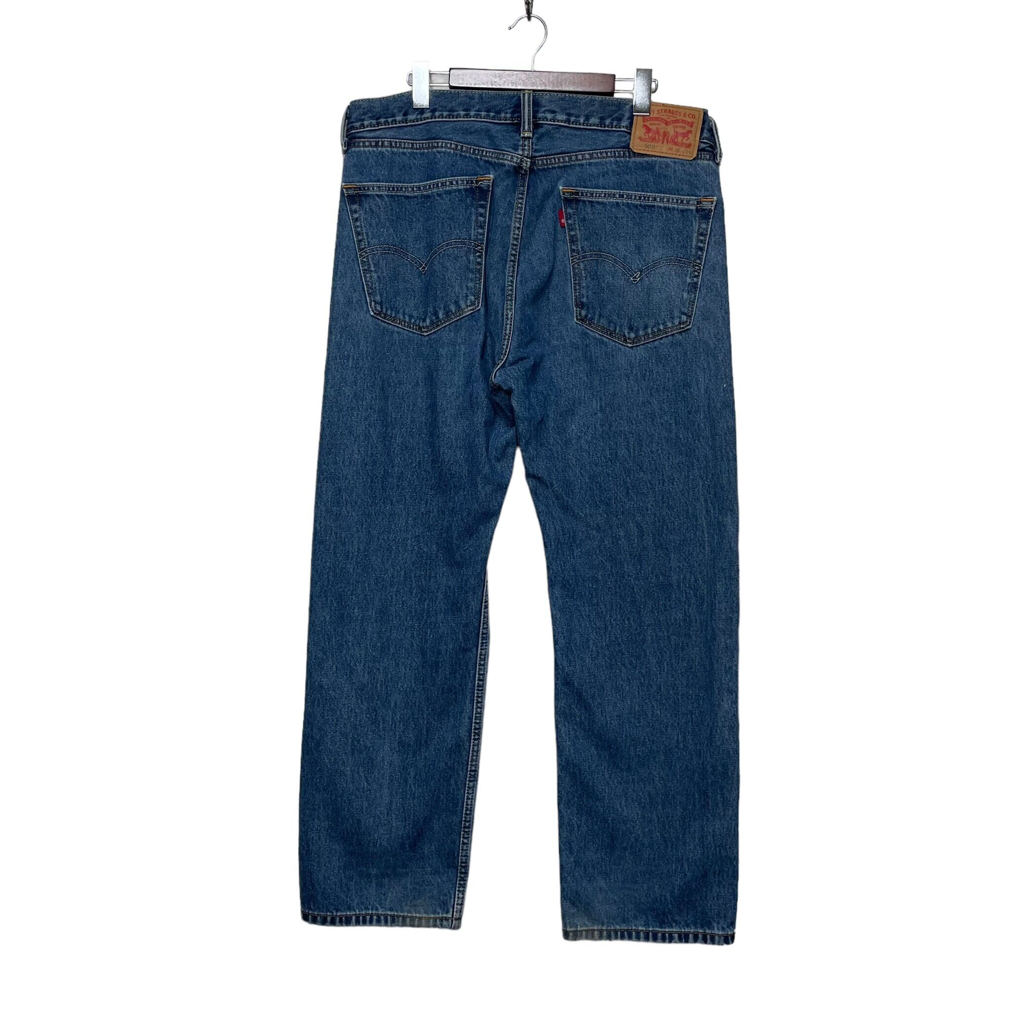 W36×L30】Calvin Klein デニムパンツ コットン100% 革パッチ | 古着屋 