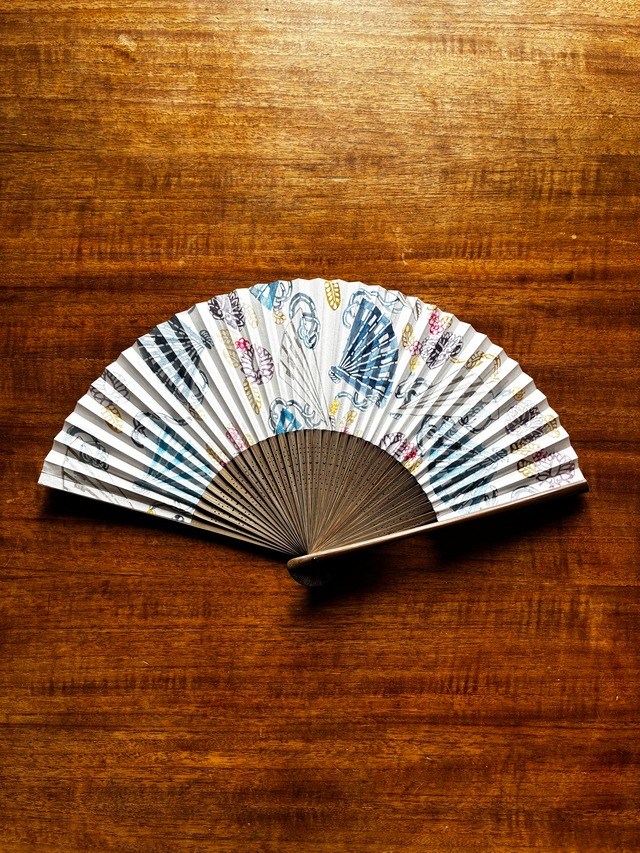 紅型扇子ー檜扇と葵