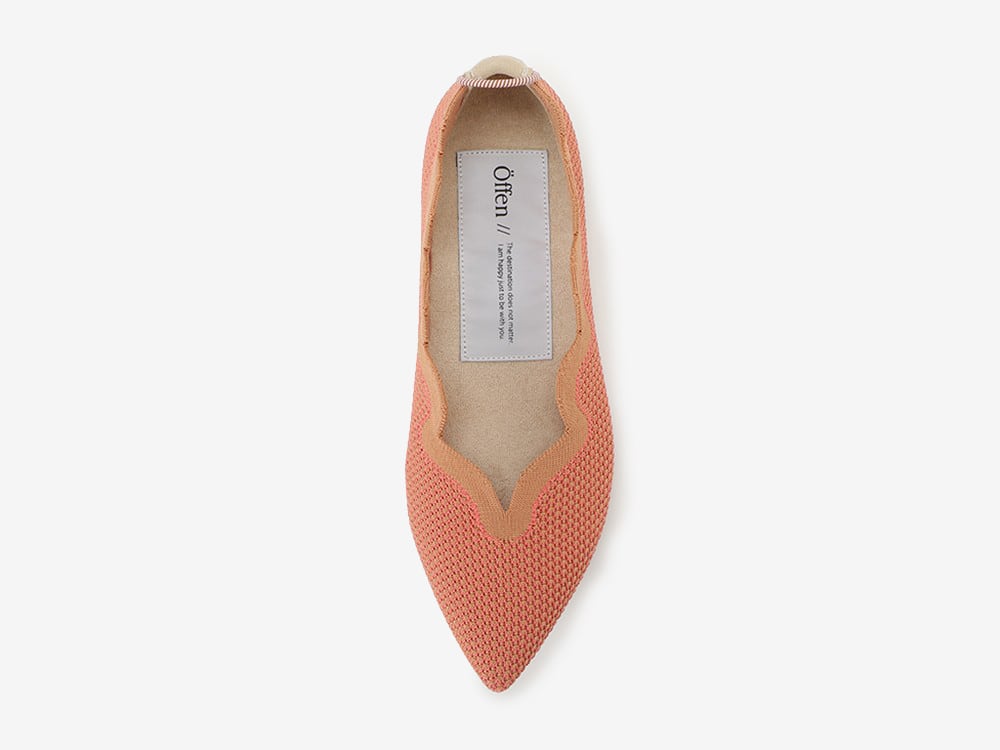 scallop pattern / PINK & CAMEL | Offen scallop pattern / PINK & CAMEL | Offen