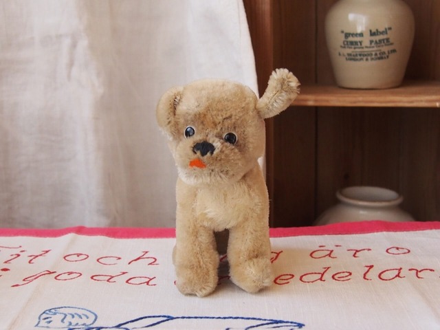 ドイツアンティーク　モプシードッグ　シュタイフ