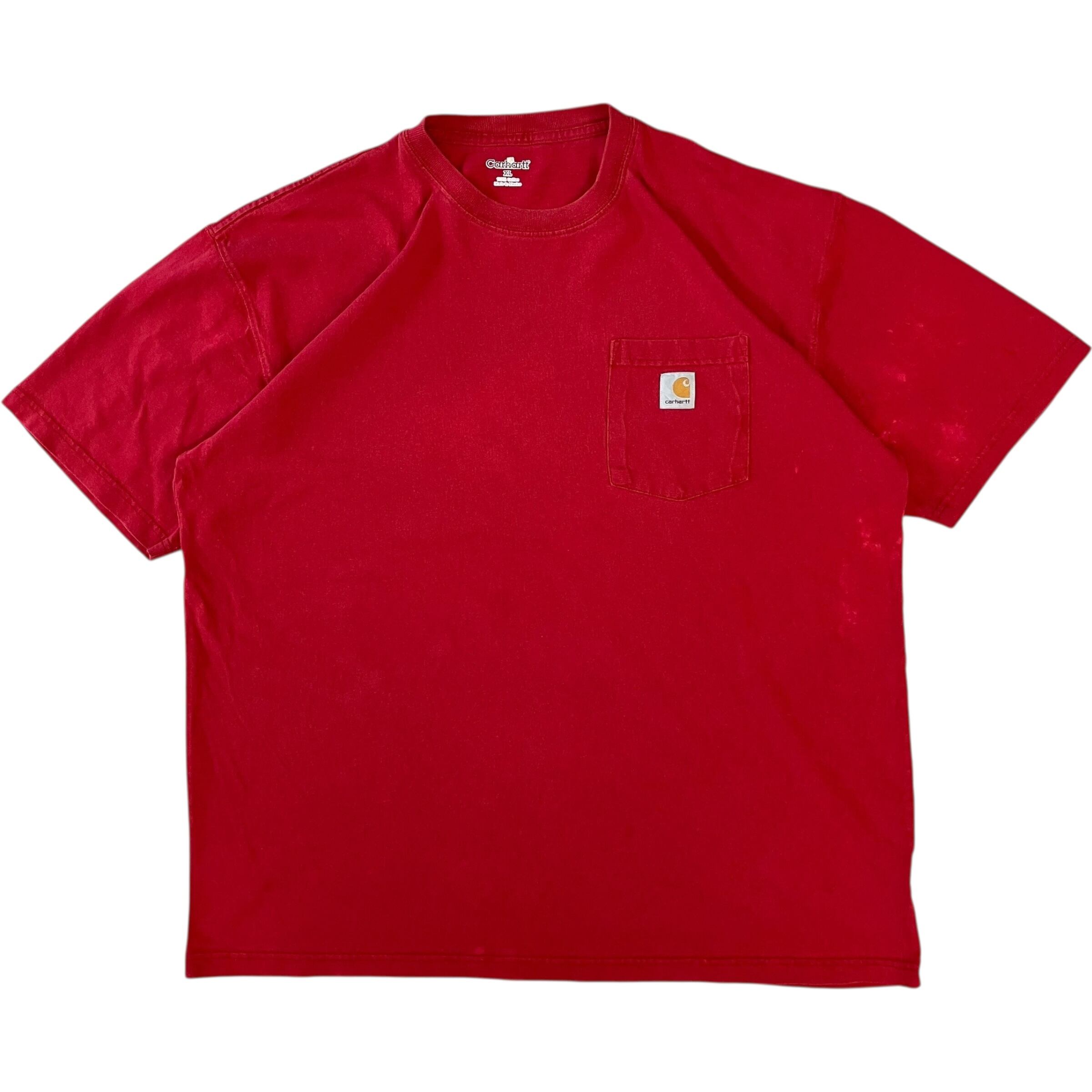 《XL》Carhartt カーハート ポケットTシャツ レッド No.3169