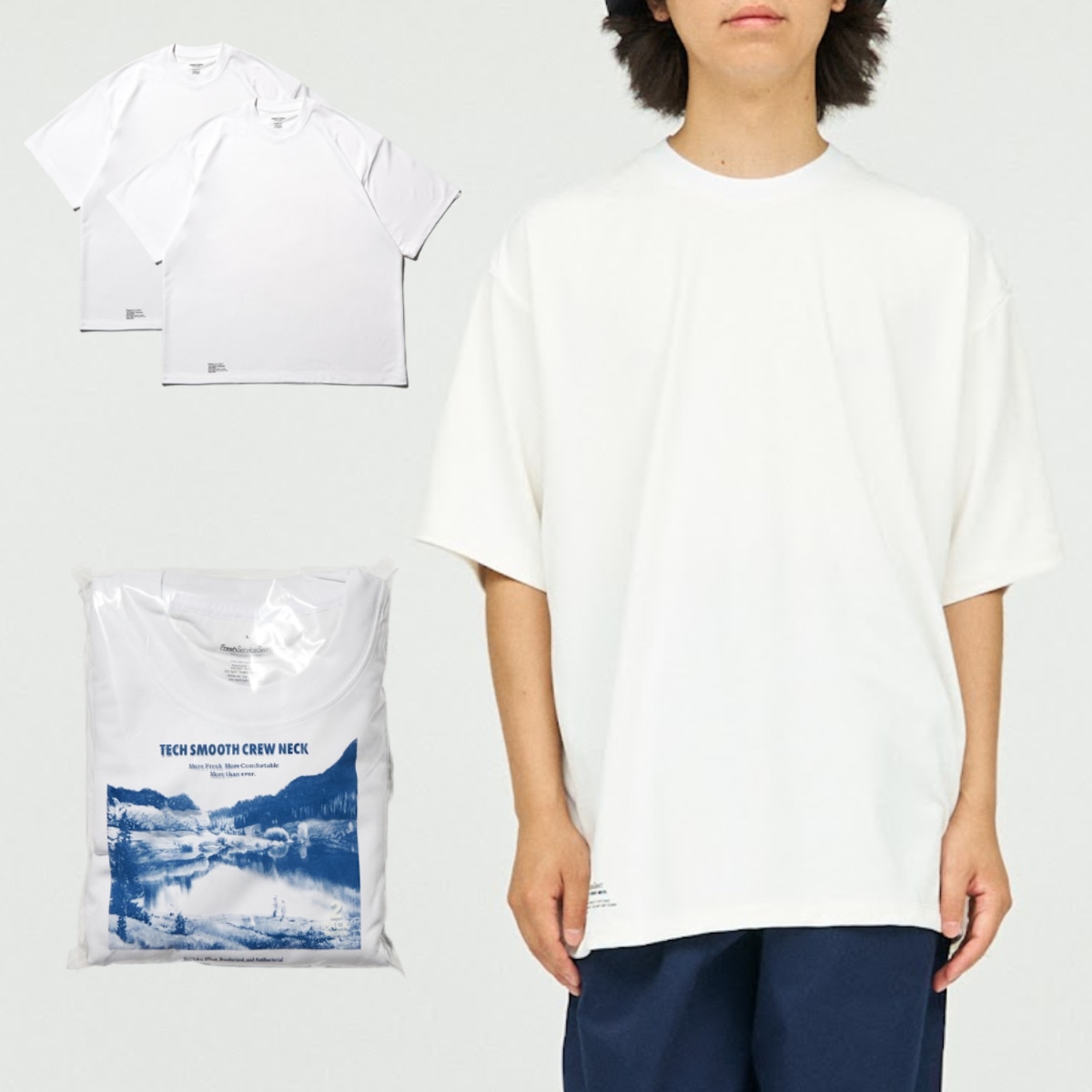 FreshService｜2-PACK TECH SMOOTH CREW NECK | 眠家オンラインストア