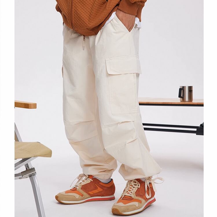 ★LOOSE STRAIGHT CASUAL PARACHUTE PANTS　　　A0713