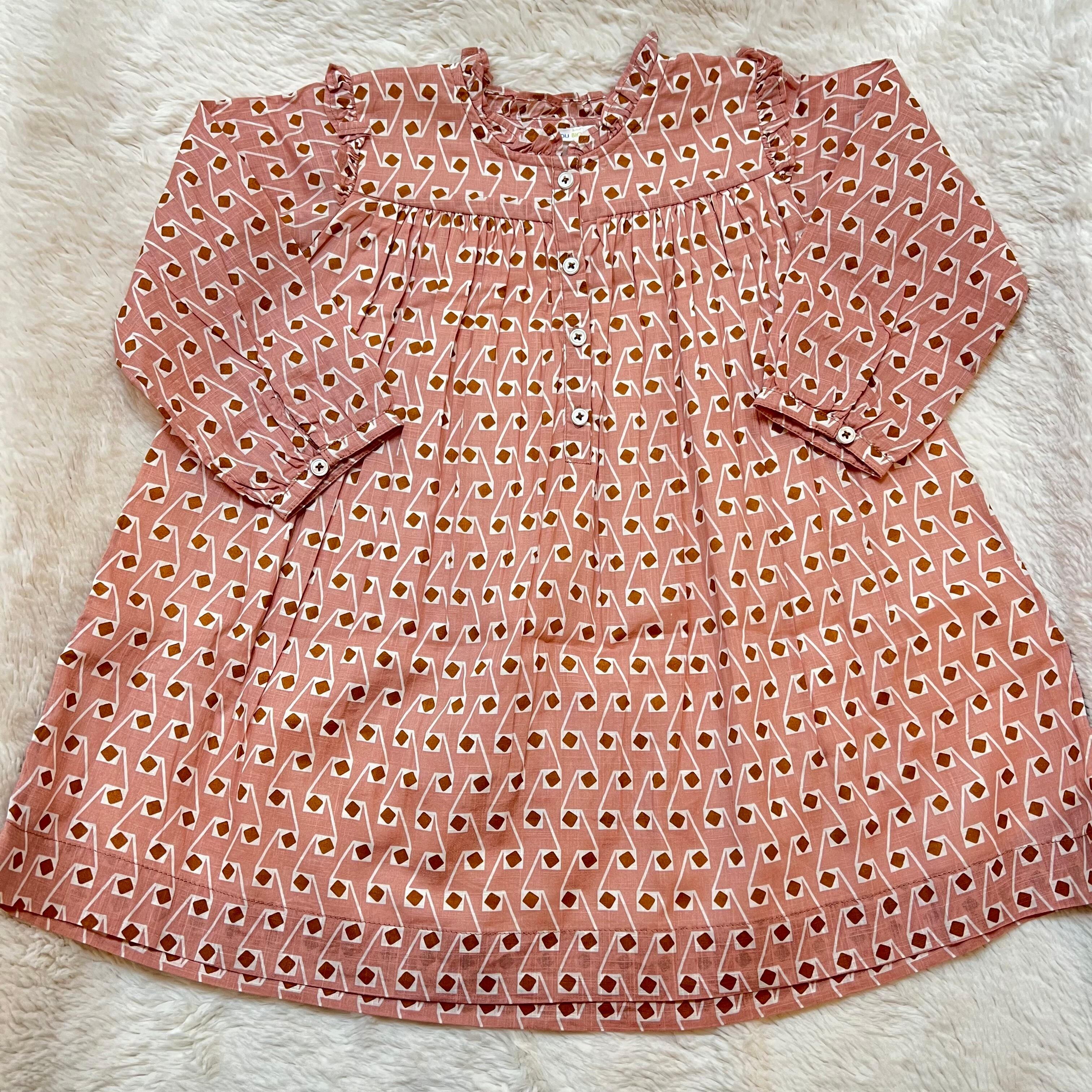 MONOPRIX (bout'chou) ワンピース 6-36m Bout'chou BIO モカワンピース | erijeni