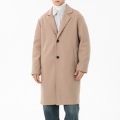 シングルブレスト ノッチドラペルコート af0400