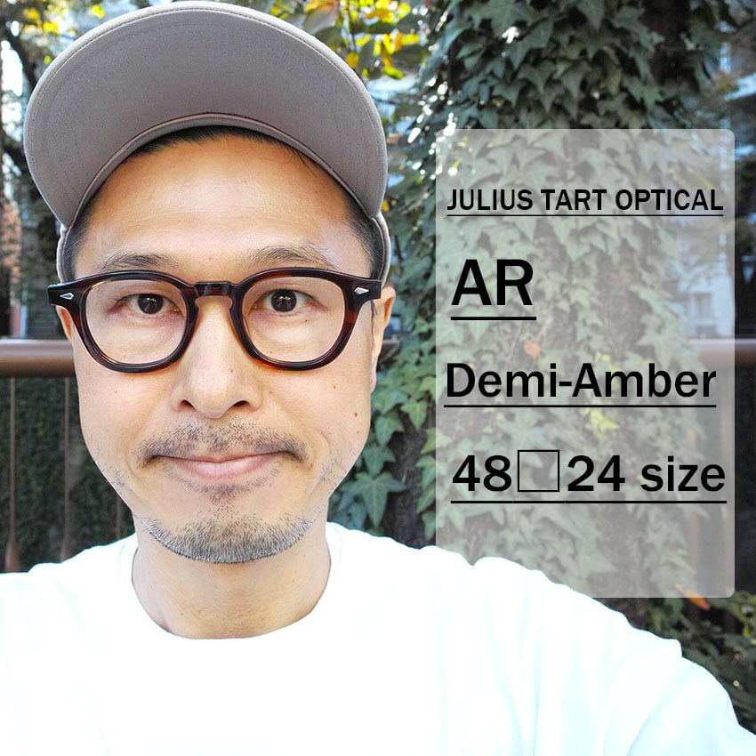 JULIUS TART OPTICAL / AR / ブリッジ:24ｍｍ / DEMI AMBER デミアン ...