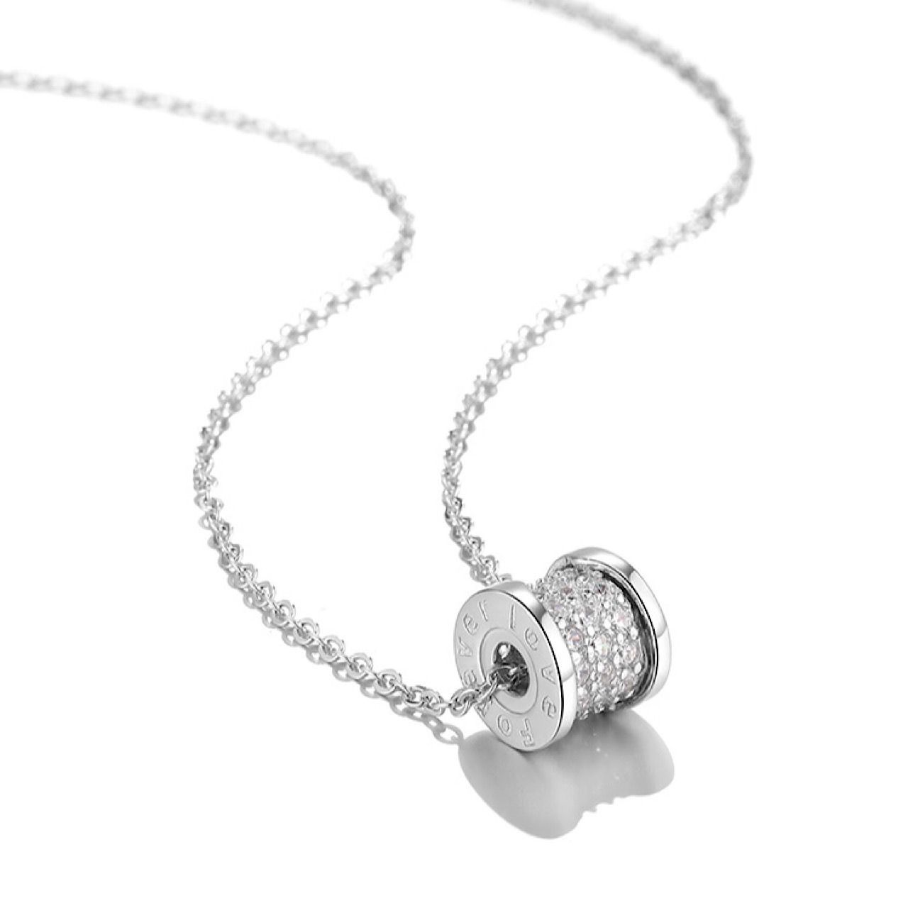 ペンダント おしゃれ キラキラ 高級感 筒型 ネックレス - 6