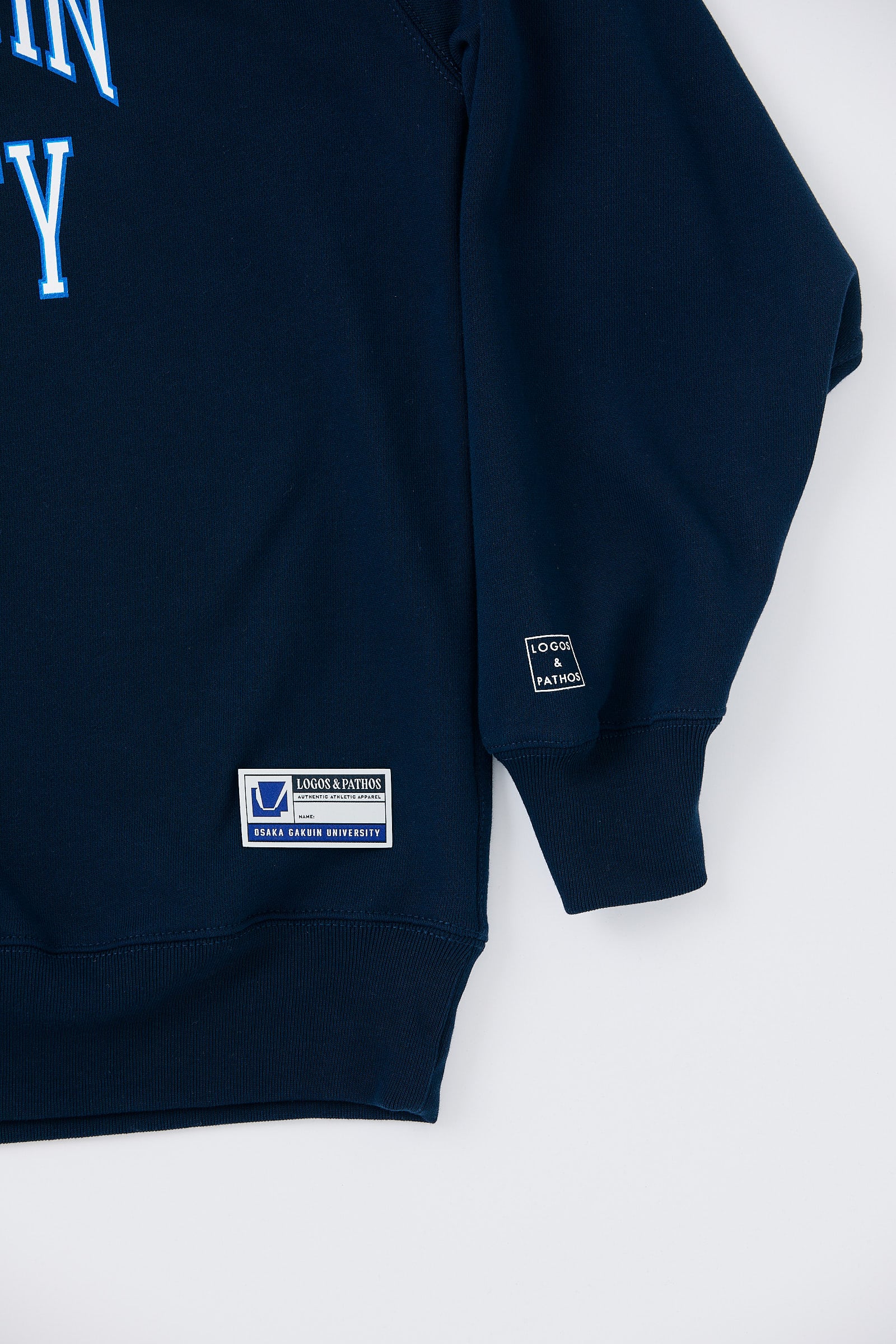25AW OSAKA GAKUIN UNIV SWEAT（navy × white） | STANDSEVEN