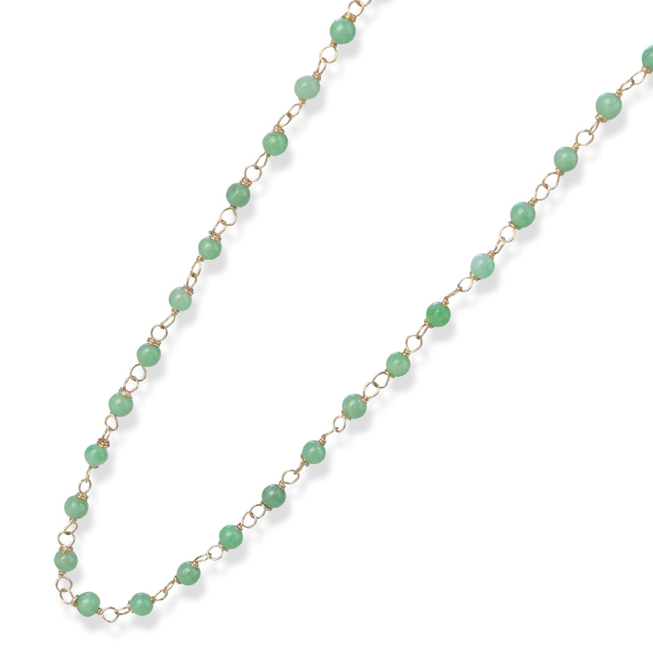 人気！K14GF翡翠眼鏡留めネックレス　（緑・白　２カラー展開）A貨翡翠 jd_ne1016